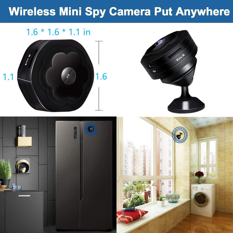 Mini Smart WiFi Security Camera, Best Discreet Small Outdoor Home Wireless Hidden Camera System