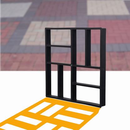 3 Pack DIY Walk Path Maker Pathmate Stone Concrete Molds 16x16x1.6 Inch/ 23.6x19.7x1.8 Inch