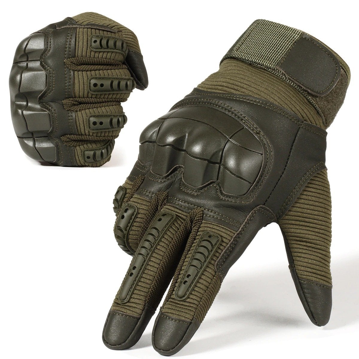 Motorcycle Gloves, Riding, Resistant, Army Military Tactical Sap vit INDESTRUCTIBLE ScreenTouch, Brown, Black, Green, Fullfinger/Less
