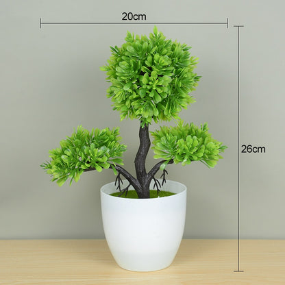 Artificial Bonsai Tree - Lifelike Plant for Home Decor, Perfect Potted Ornament, Low-Maintenance Home room Decoration