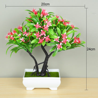 Artificial Bonsai Tree - Lifelike Plant for Home Decor, Perfect Potted Ornament, Low-Maintenance Home room Decoration