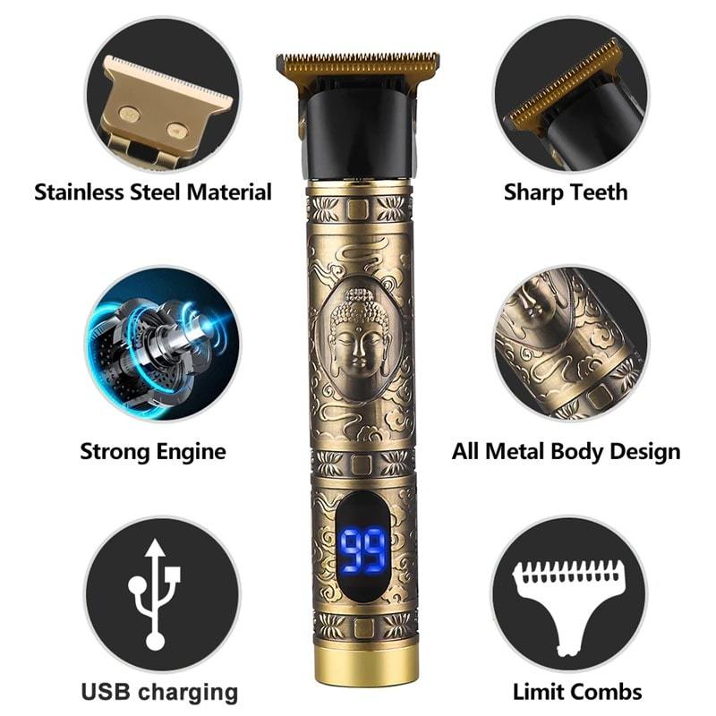 Professional Men Hair Trimmer For Barber Clippers Edges, Barber Set Maquinas Para Cortar Pelo