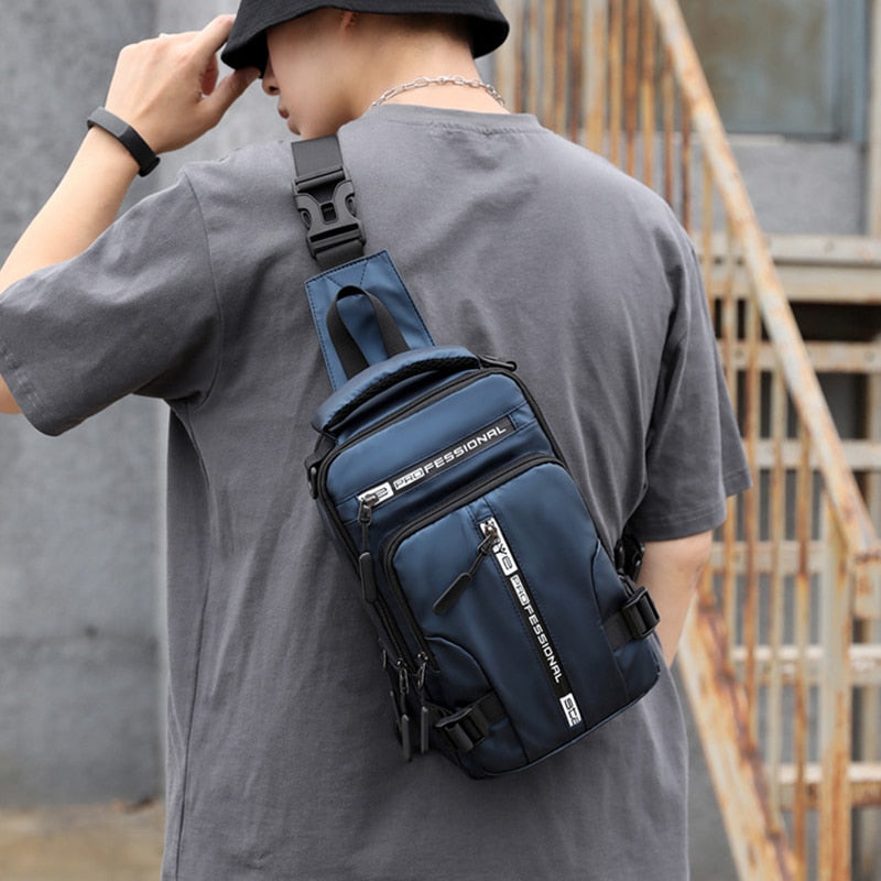 Anti-Theft Waterproof Crossbody Bag, Large Capacity Casual Bag With USB Charging Port
