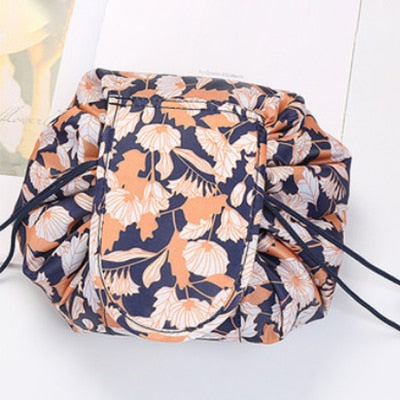 Women Drawstring Cosmetic Bag Travel Storage Makeup Bag Organizer Female Make Up Pouch Portable Waterproof Toiletry Beauty Case