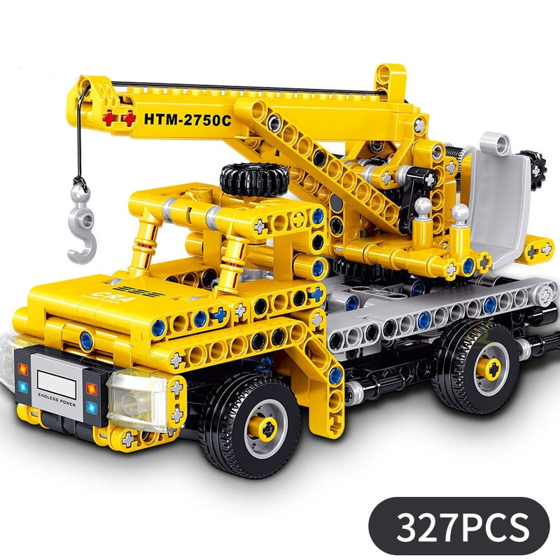 Engineering Truck Tech Building Block City Construction Toy For Children Boy Adults Excavator Bulldozer Crane Car Brick