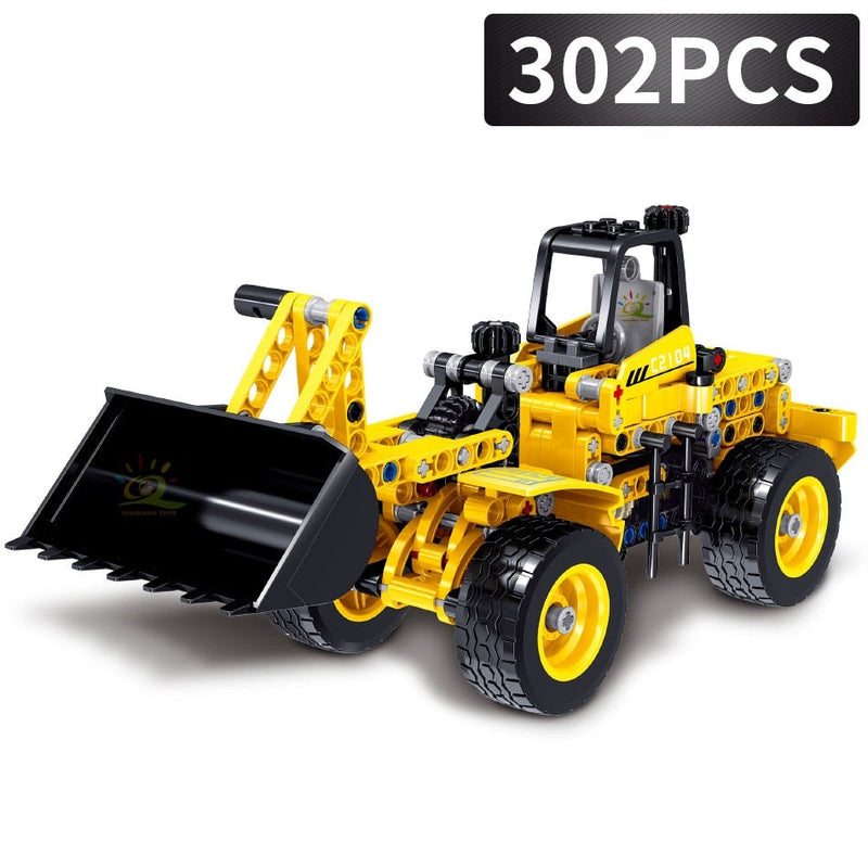 Engineering Truck Tech Building Block City Construction Toy For Children Boy Adults Excavator Bulldozer Crane Car Brick