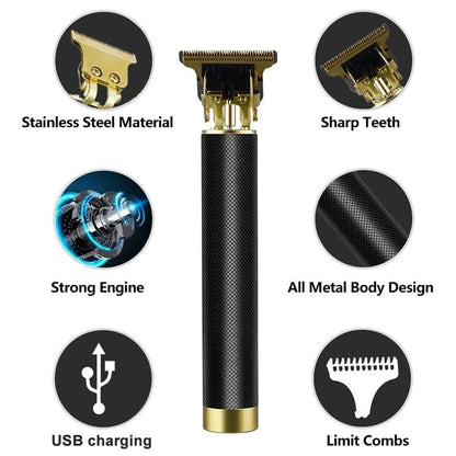 Professional Men Hair Trimmer For Barber Clippers Edges, Barber Set Maquinas Para Cortar Pelo