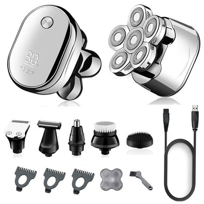 Multi Grooming Kit Digital Display Electric Shaver Hair Trimmer Beard Razor Wet Dry Men & Body waterproof Shaving Machine