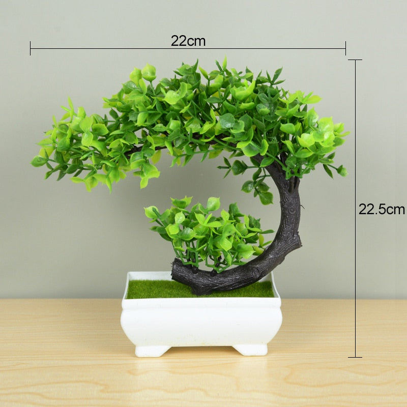 Artificial Bonsai Tree - Lifelike Plant for Home Decor, Perfect Potted Ornament, Low-Maintenance Home room Decoration