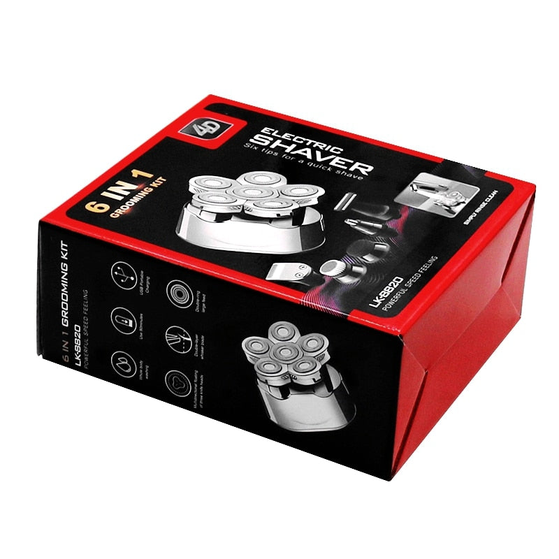 Multi Grooming Kit Digital Display Electric Shaver Hair Trimmer Beard Razor Wet Dry Men & Body waterproof Shaving Machine