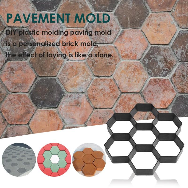 DIY Path Floor Mould Garden Walk Pavement Mold DIY Manually Paving Cement Brick Stone Road, Moulds For Yard Patio Lawn Garden, Patio Furniture Sets