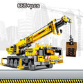 Engineering Truck Tech Building Block City Construction Toy For Children Boy Adults Excavator Bulldozer Crane Car Brick