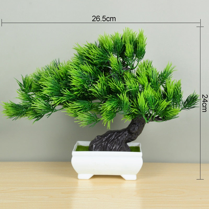 Artificial Bonsai Tree - Lifelike Plant for Home Decor, Perfect Potted Ornament, Low-Maintenance Home room Decoration