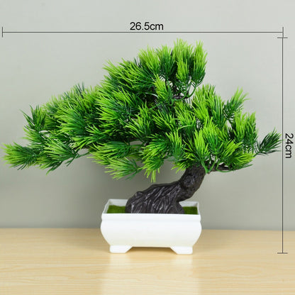 Artificial Bonsai Tree - Lifelike Plant for Home Decor, Perfect Potted Ornament, Low-Maintenance Home room Decoration