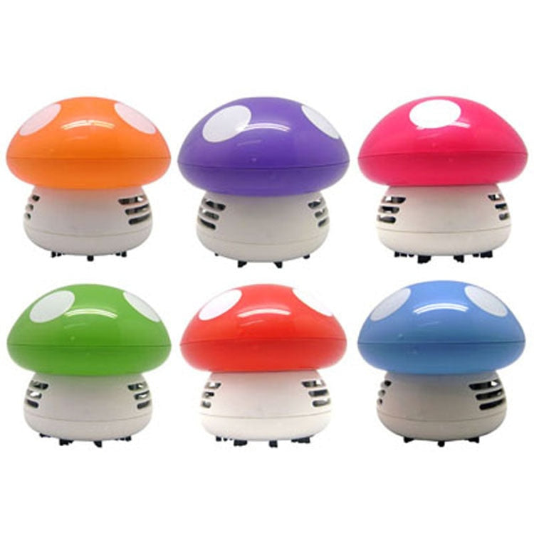 Mini Cute Table Dust Vaccum Cleaner, Mushroom Shaped New Portable Corner Desk Mini Cute Dust Sweeper