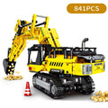 Engineering Truck Tech Building Block City Construction Toy For Children Boy Adults Excavator Bulldozer Crane Car Brick