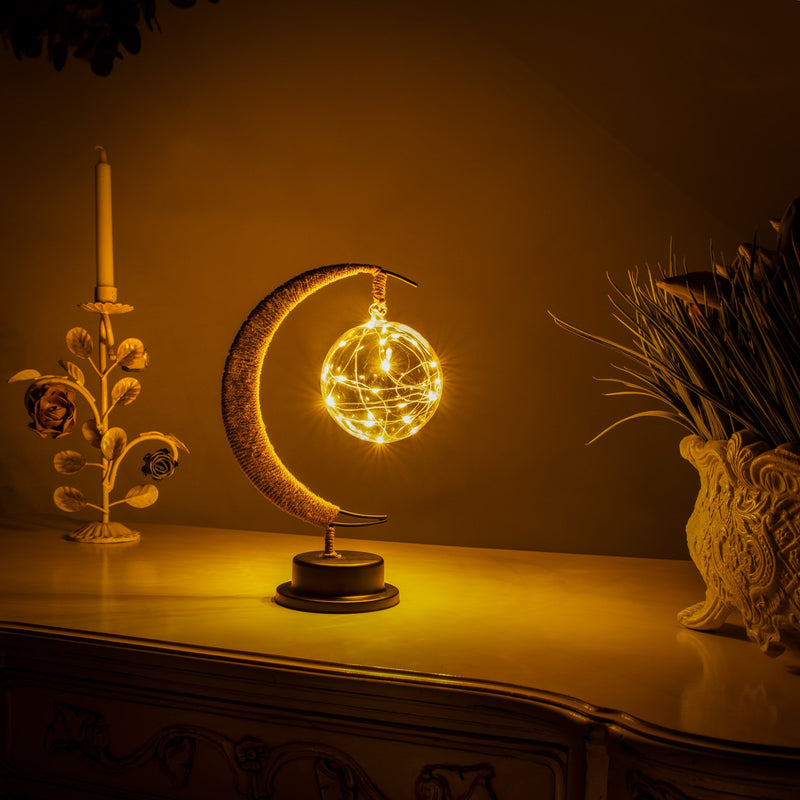 The Enchanted Lunar Lamp - Led Sunset Moon Light, Night Light Galaxy Lamp, Hanging Moon Lamp Magic Moon