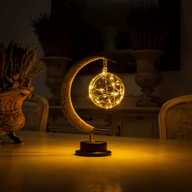 The Enchanted Lunar Lamp - Led Sunset Moon Light, Night Light Galaxy Lamp, Hanging Moon Lamp Magic Moon