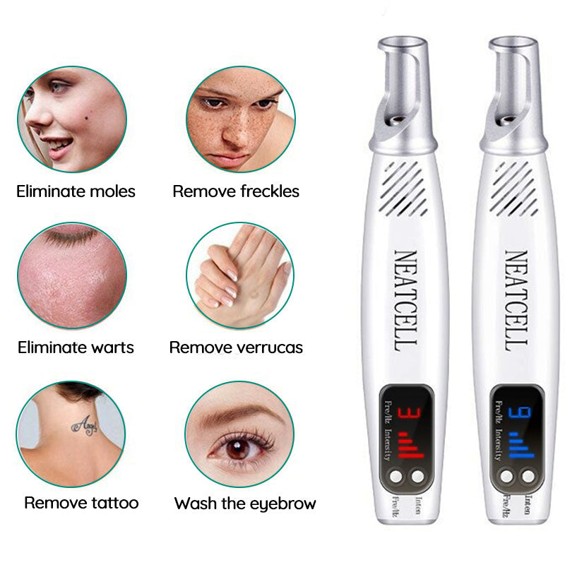 Professional Laser Removal Pen, For Dark Spot, Mole, Scar Removal Pen, Red & Blue