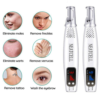 Professional Laser Removal Pen, For Dark Spot, Mole, Scar Removal Pen, Red & Blue