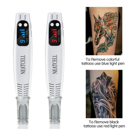 Professional Laser Removal Pen, For Dark Spot, Mole, Scar Removal Pen, Red & Blue