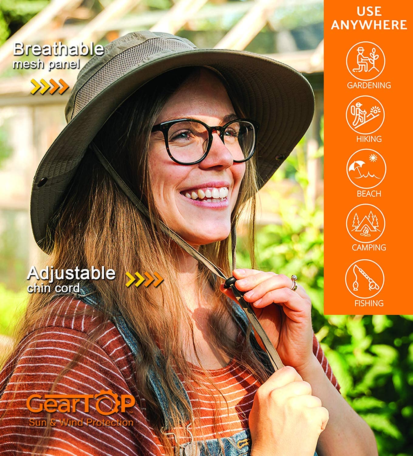 Navigator Series Fishing/Hiking Hat with UPF 50+ Sun Protection