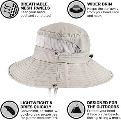 Navigator Series Fishing/Hiking Hat with UPF 50+ Sun Protection