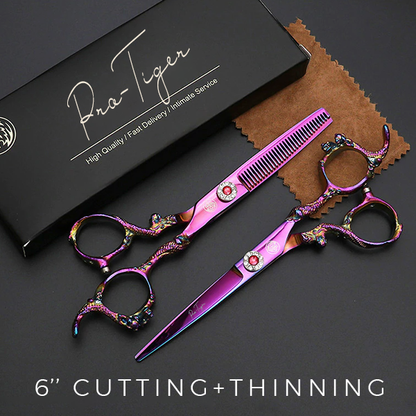 PROTIGER Professional Barber Shears - Japanese blade 440C