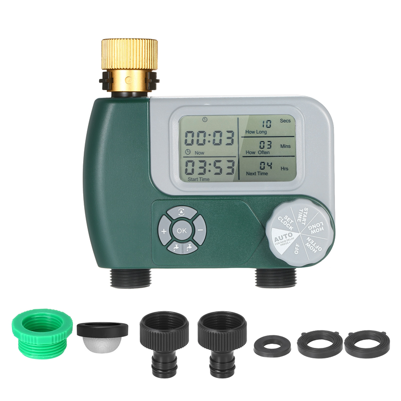 Watering Timer, Programable Garden Irrigation, Automatic Hose Sprinkler Timer 1/2 outlet