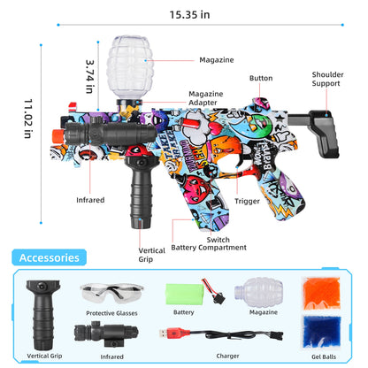 VACCAP Blaster with 10000 Water Beads, Best Christmas Gift