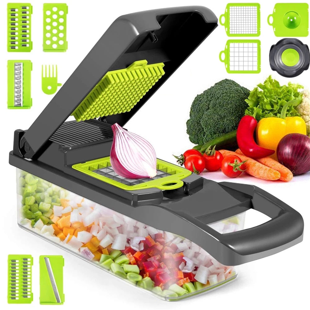 10 in 1 Multifunctional vegetable cutter shredders mandoline slicer veggie grater chopper
