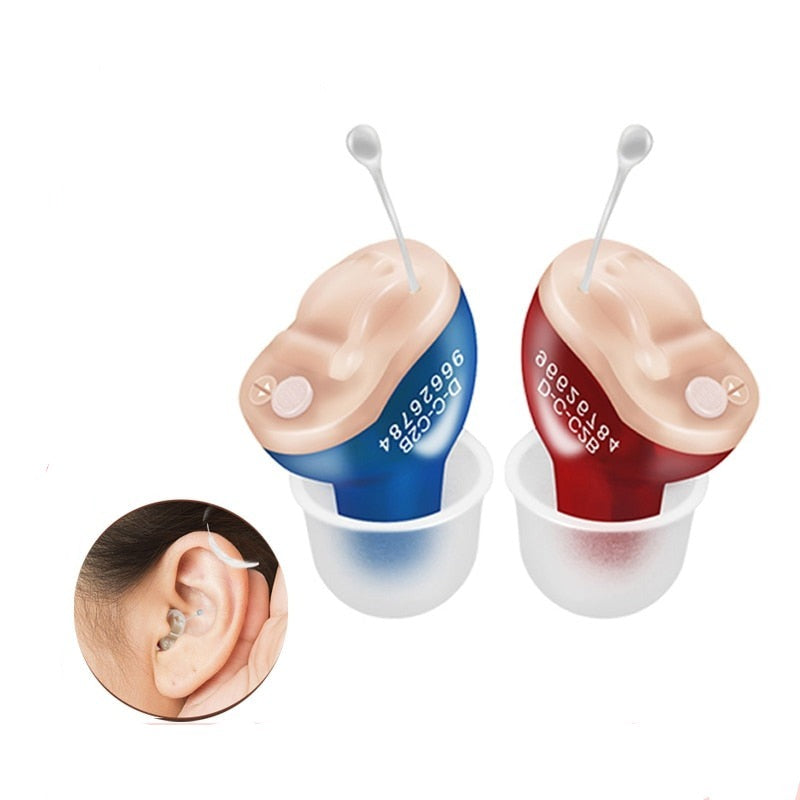 Hearing Aids Adjustable Rechargeable & Discreet Hearing Aids, Micro Wireless Mini Sound Amplifier, invisible in ear canal