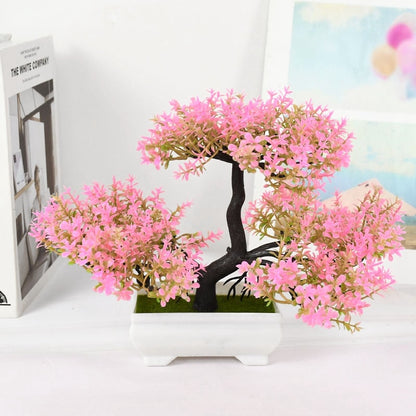 Artificial Bonsai Tree - Lifelike Plant for Home Decor, Perfect Potted Ornament, Low-Maintenance Home room Decoration