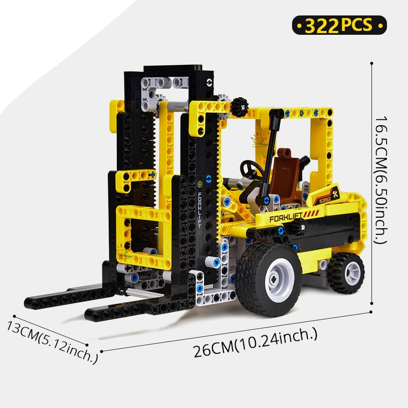 Engineering Truck Tech Building Block City Construction Toy For Children Boy Adults Excavator Bulldozer Crane Car Brick