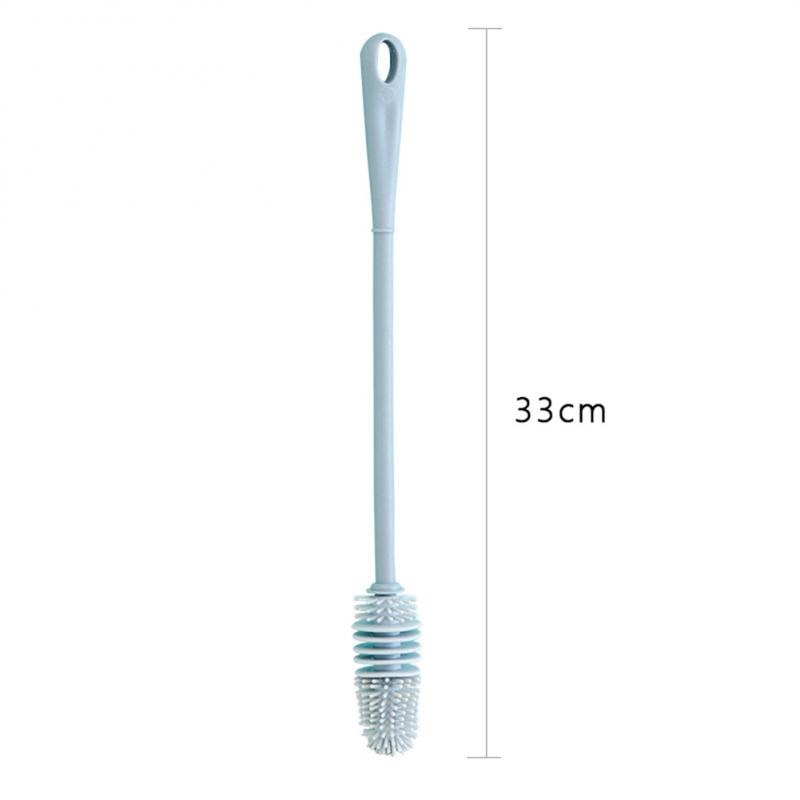 Water Bottle Cleaning Brush Glass Cup Washer with Suction Base Bristle Brush for Beer Cup, Long Leg Cup, Bar Kitchen Sink