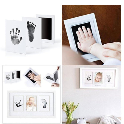 Baby imprint kit - Baby Footprints Handprint  Ink less Kit