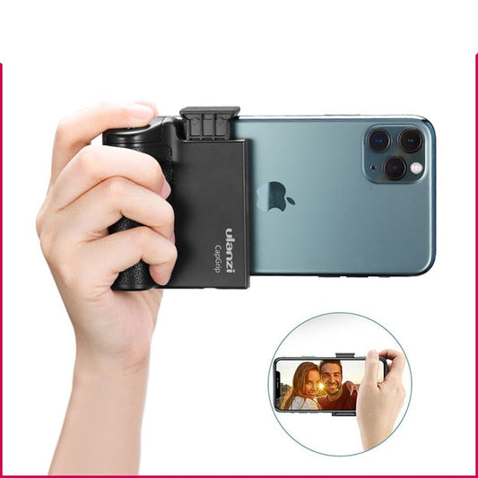 Wireless Bluetooth Smartphone Selfie Booster Handle Grip Phone Stabilizer Stand Holder Shutter Release 1/4 Screw