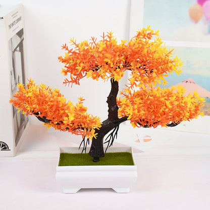 Artificial Bonsai Tree - Lifelike Plant for Home Decor, Perfect Potted Ornament, Low-Maintenance Home room Decoration