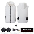 Air Conditioned Clothes Cooling Vest 3-Speed Adjustable Fan Ac Jacket Cooling Sun Protection Cool vest for Summer