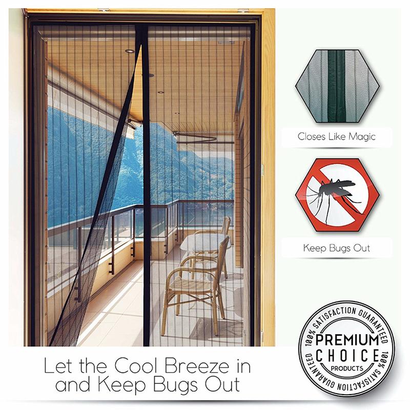 Magnetic Screen Door Closure, Dog Fence Gate, Mosquito & Bugs curtain, Retractable Security Mesh