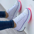 2022 Canvas Shoes Women Fashion Trainers, Sneakers Sport Flat Lace-Up