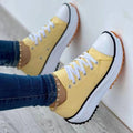 2022 Canvas Shoes Women Fashion Trainers, Sneakers Sport Flat Lace-Up