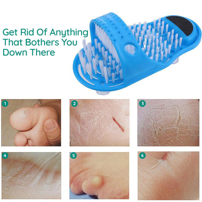 SpaSlippers Awesome Foot Scrubber, Exfoliating Sandal Brush