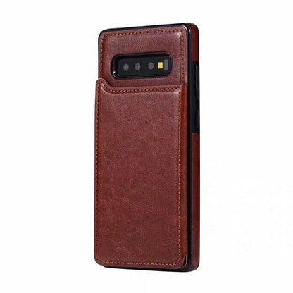 Luxury Retro Leather Card Slot Holder Business Cover Case For Samsung Note 10 Plus S10 plus S10 lite S10 Note 9 8 S9 S8 Plus