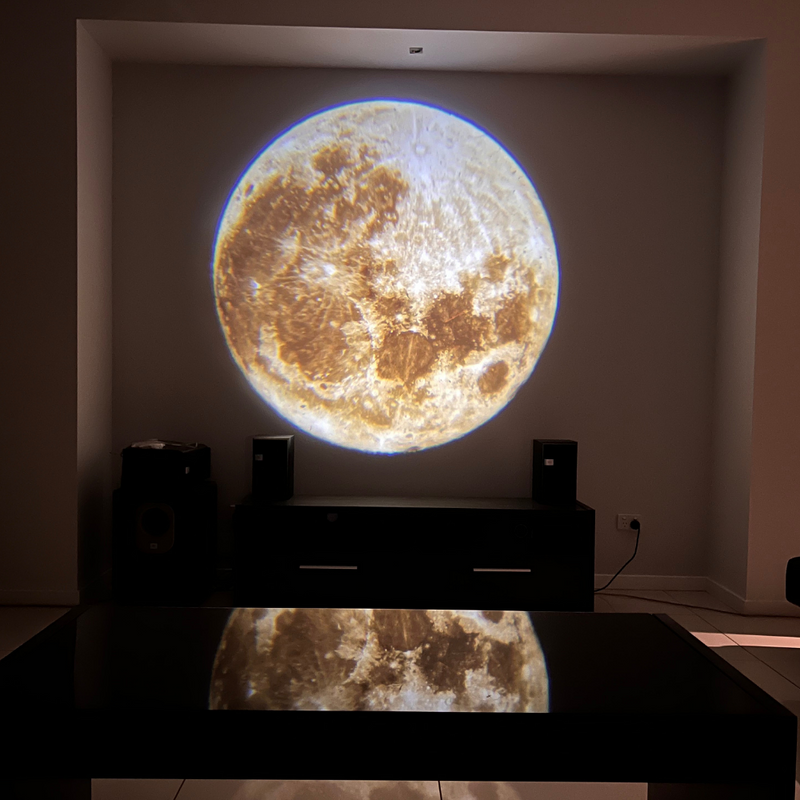 2 in1 Moon Earth Projection LED Lamp, Night Light Projector