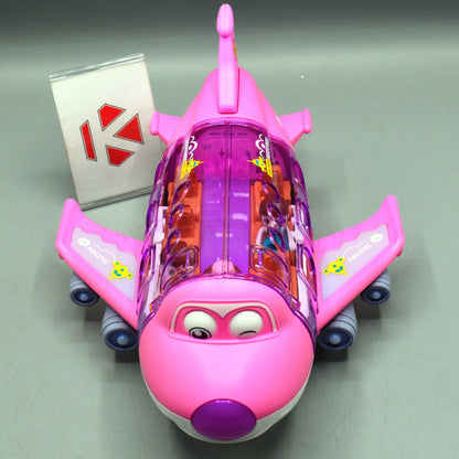 Musical Universal Airplane with Passengers, Toys Model For Boys Kids Toddlers Gift Simulation Cargo Plane