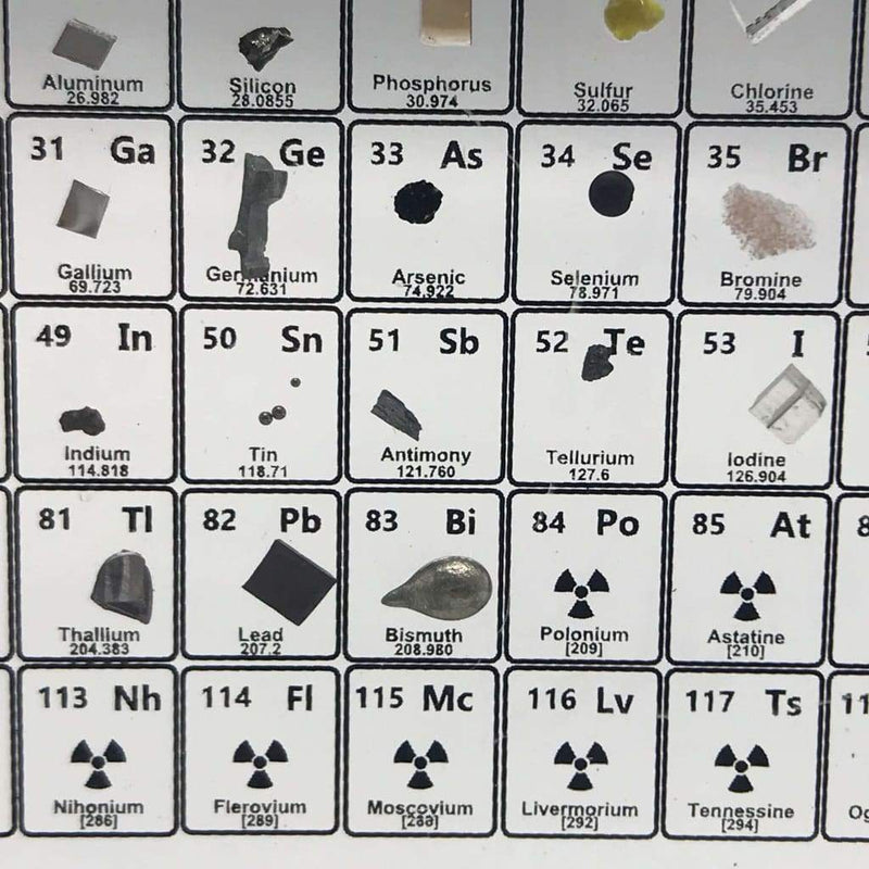 The Periodic Table With Real Elements, Science Education Learning (Collector's Edition)