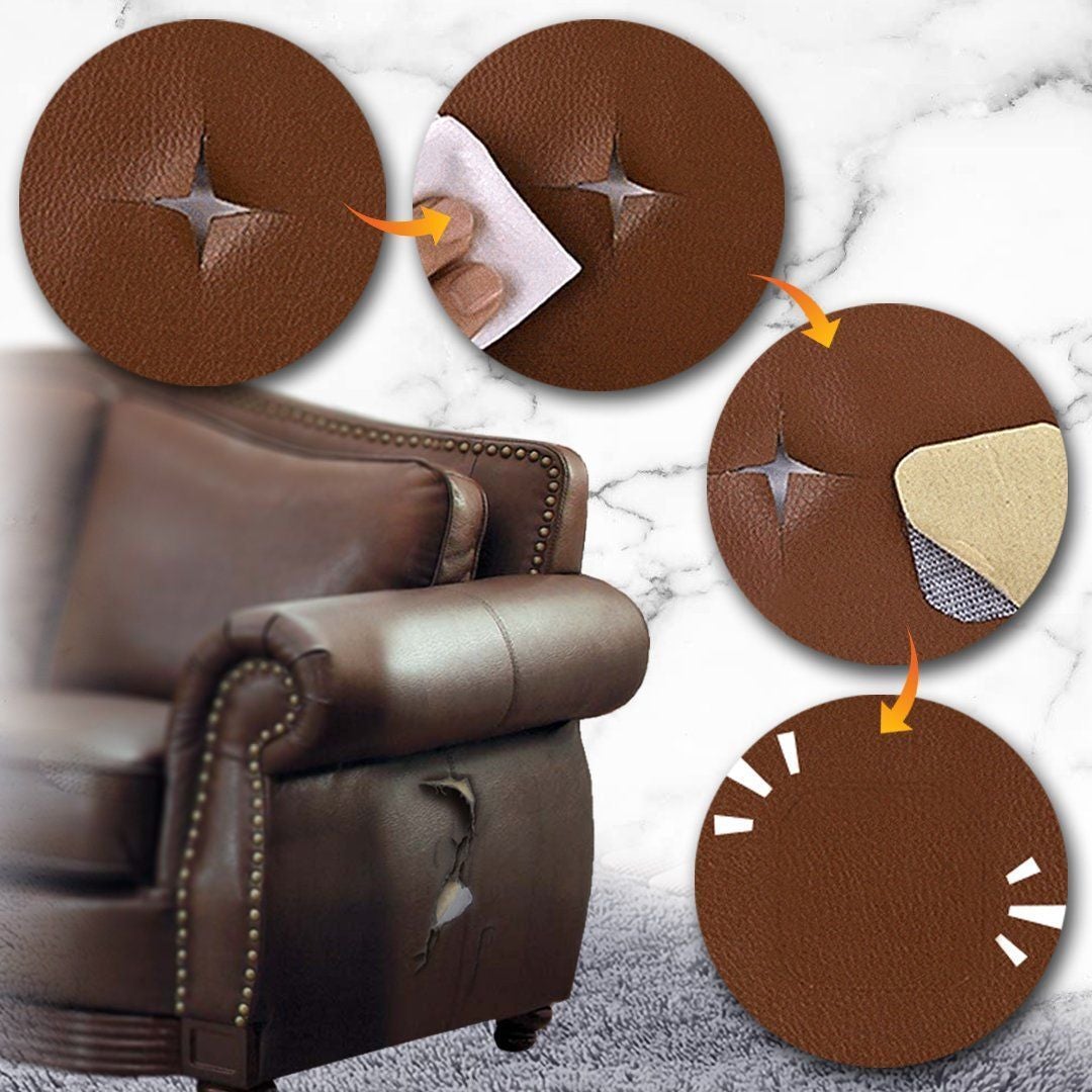 Lia Quick Fix Leather Repair Patch For Sofa, Chair, Car Seat, Bag & Others
