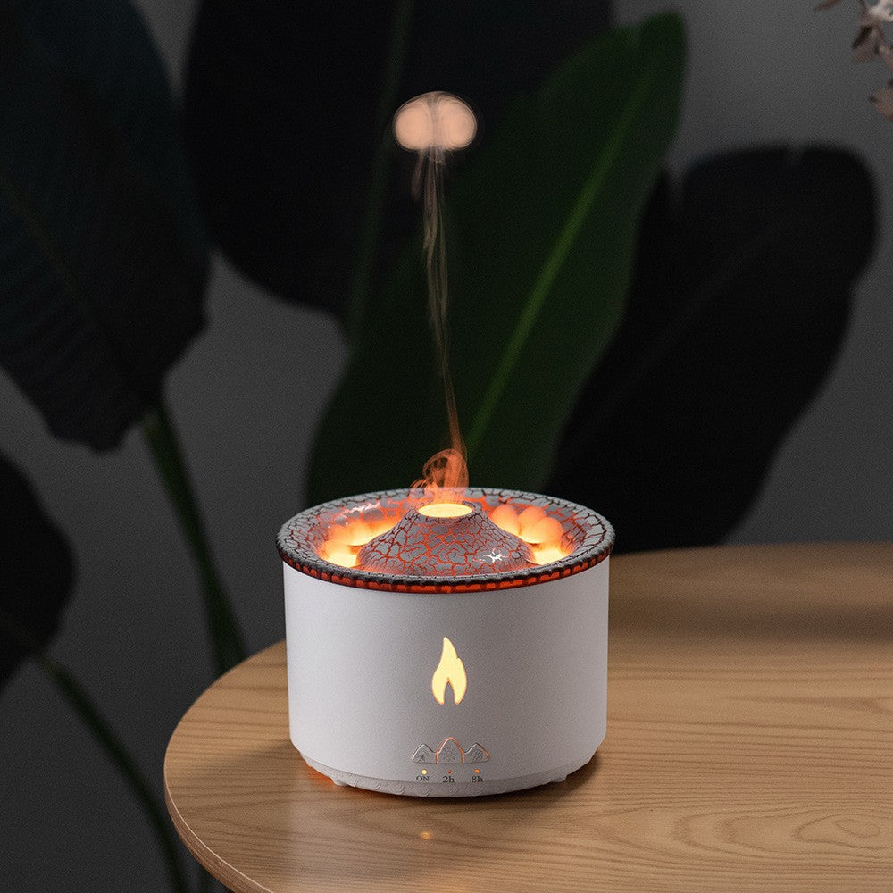 VACCAP Volcano Flame Humidifier Oil Jellyfish Aroma Diffuser Spray