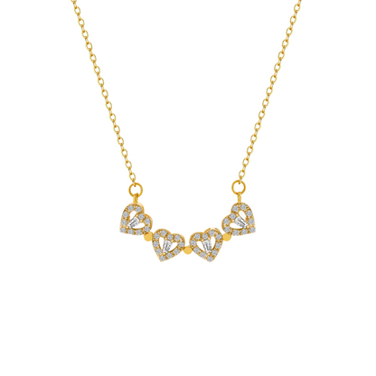 Clover Hearts Necklace